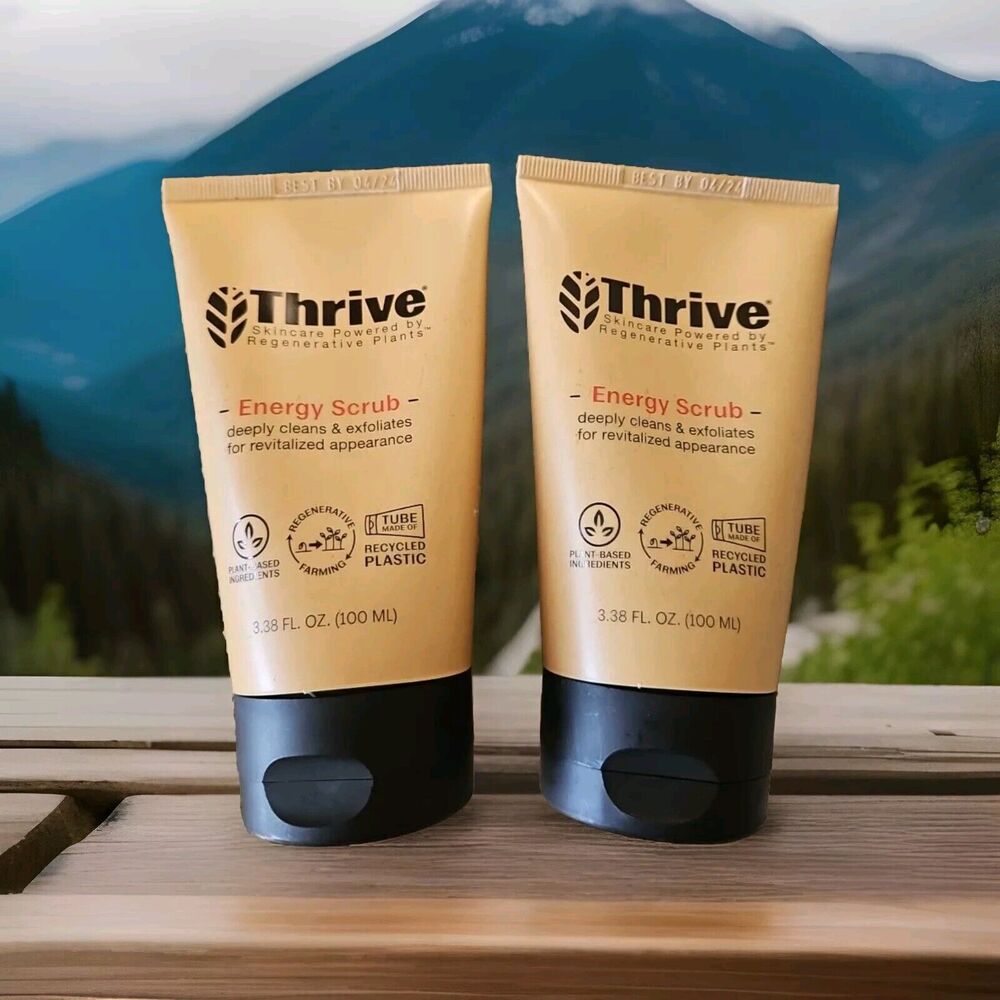 Thrive Natural Care Face Scrub for Men & Women - Exfoliating Face Wash